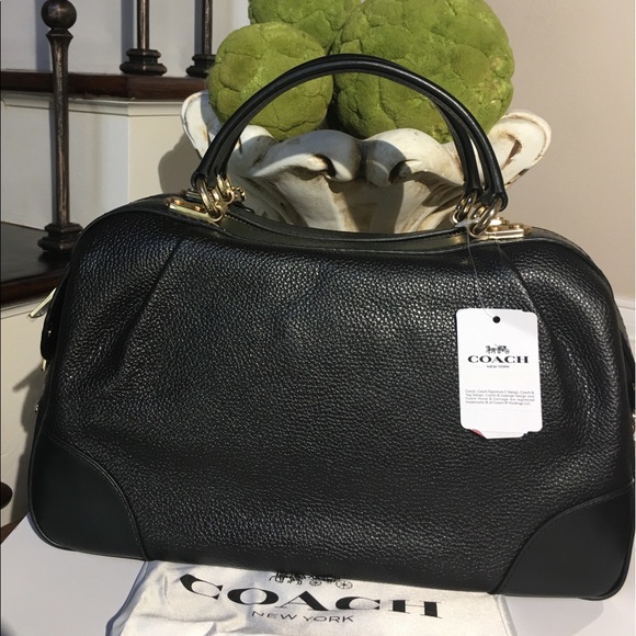 Coach Lane Satchel in Black Leather - Picture 7 of 10